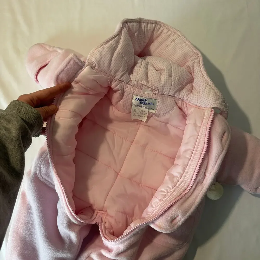 Baby B'gosh Inuit Arctic Fisherman Thick Winter Hooded Snow Bunting Sz 0-6 mo